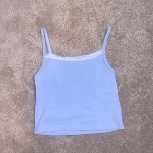 Brandy Melville Blue Lace Tank Top
